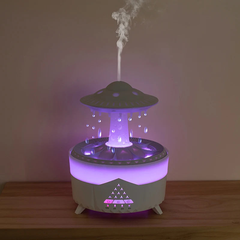 Rain Cloud Humidifier & Essential Oil Diffuser β Night Light & Aroma Mist Maker