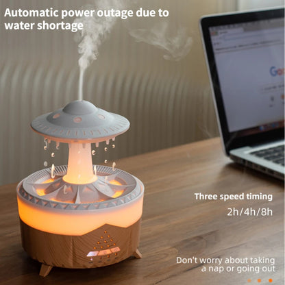 Rain Cloud Humidifier & Essential Oil Diffuser – Night Light & Aroma Mist Maker