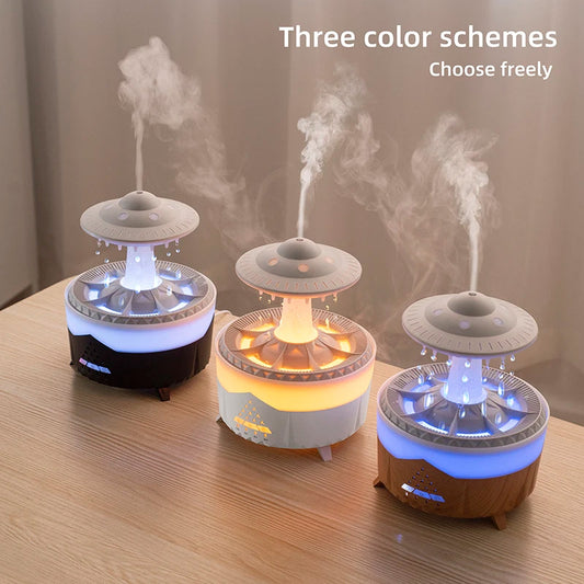 Rain Cloud Humidifier & Essential Oil Diffuser – Night Light & Aroma Mist Maker