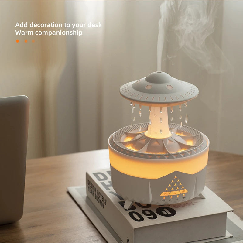 Rain Cloud Humidifier & Essential Oil Diffuser – Night Light & Aroma Mist Maker