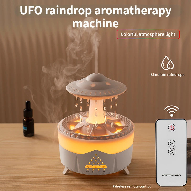 Rain Cloud Humidifier & Essential Oil Diffuser – Night Light & Aroma Mist Maker